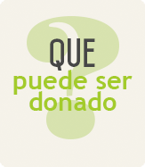 What can be donated