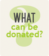 What Can Be Donated
